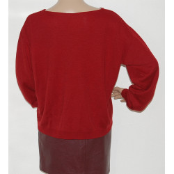 *NEUWERTIG* ~ Damen Bluse mit Rundhalsausschnitt ~ Farbe Rot ~ Größe M/L - Bild Nr.2
