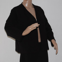 *NEUWERTIG* ~ Damen Bolero kurz ~ Damenweste aus Baumwolle & Elasthan ~ Farbe Schwarz ~ Größe 38/40 - Bild Nr.2