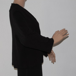 *NEUWERTIG* ~ Damen Bolero kurz ~ Damenweste aus Baumwolle & Elasthan ~ Farbe Schwarz ~ Größe 38/40 - Bild Nr.3