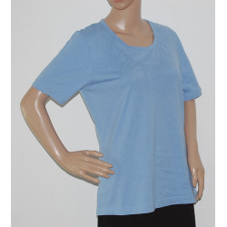 Damen T-Shirt für Sport & Freizeit ~ in Farbe Himmelblau, Größe 42 ~ Bild Nr.1