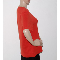 Gina Laura Damen-T-Shirt mit kurzen Ärmeln ~ in der Farbe Rot ~ Größe L ~ Bild Nr.2