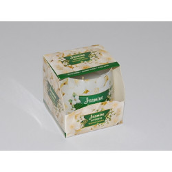 Glas Duftkerze mit Brenndauer 30 Stunden Jasmine Intensive - Kerze GRATIS