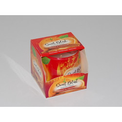 Glas Duftkerze mit Brenndauer 30 Stunden Sweet Blast Orange Cinnamon - Kerze GRATIS