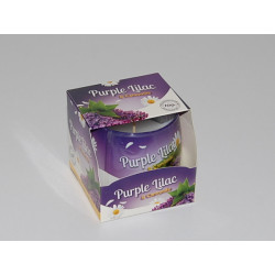 Glas Duftkerze mit Brenndauer 30 Stunden Purple Lilac Camomile - Kerze GRATIS