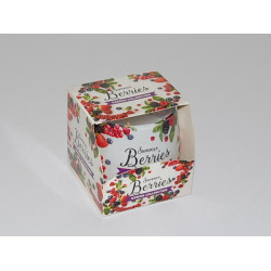 Glas Duftkerze mit Brenndauer 30 Stunden Summer Berries - Kerze GRATIS