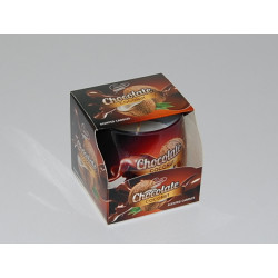 Glas Duftkerze mit Brenndauer 30 Stunden Chocolate Coconut - Kerze GRATIS