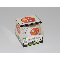 Glas Duftkerze mit Brenndauer 30 Stunden Garden Party - Kerze GRATIS