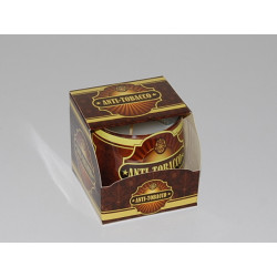 Glas Duftkerze mit Brenndauer 30 Stunden Stern Anti Tobacco - Kerze GRATIS