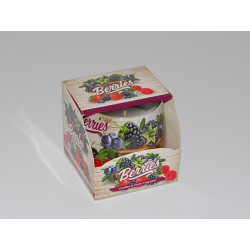 Glas Duftkerze mit Brenndauer 30 Stunden Berries Candles Home Fragrance - Kerze GRATIS