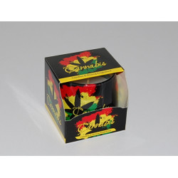 Glas Duftkerze mit Brenndauer 30 Stunden Cannabis Candles Strong Fragrance - Kerze GRATIS