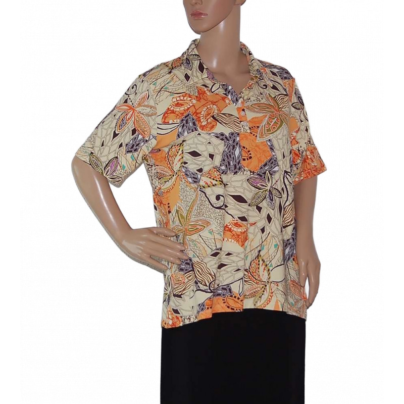 damen-polo-shirt-kurzarm-elegante-polohemd-bunt-viskose-nr1