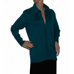 langarm-damenweste-strickweste-petroleum-gruen-groesse- m-l-nr1