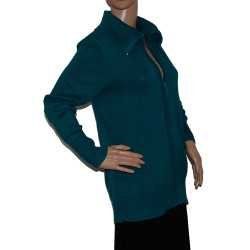 langarm-damenweste-strickweste-petroleum-gruen-groesse- m-l-nr2