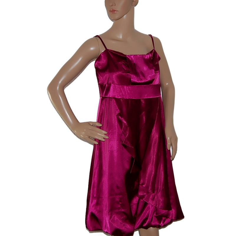 elegantes-satiniertes-damenkleid-kirschrot-groesse-m-l-nr1