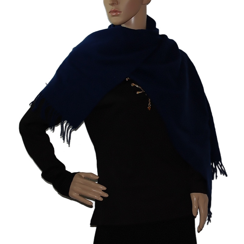 woolmark-unisex-schal-100-prozent-lammwolle-dunkelblau