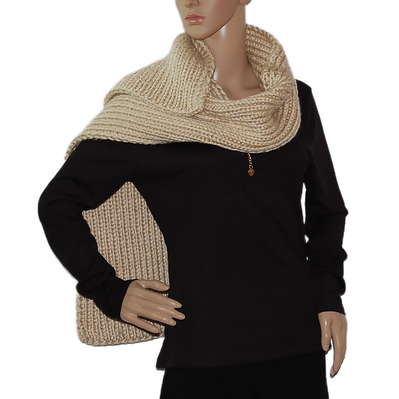 damen-wollschal-extra-dick-warm-beige-goldglitter