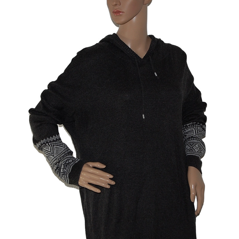 damen-pullover-lang-kapuze-grau-groesse-x-xl-nr1