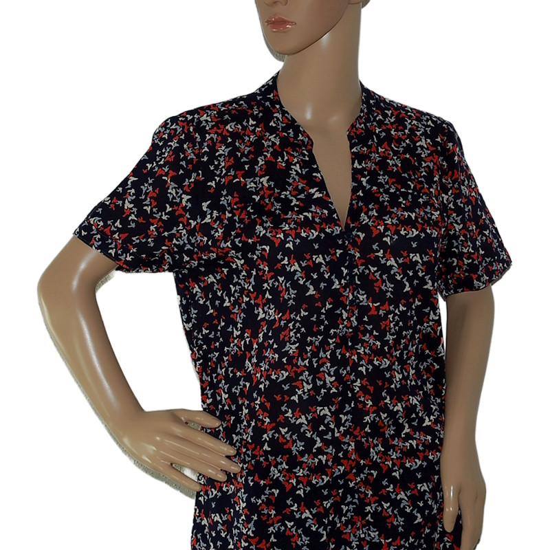 damen-bluse-geknopft-kurzarm-bunt-groesse-38-40-nr1