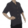 damen-kurzarmbluse-dunkelblau-weiß-38-40-nr1