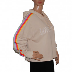 damen-sweatshirt-kapuze-beige-regenbogen-groesse-m-l-nr2