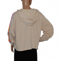 damen-sweatshirt-kapuze-beige-regenbogen-groesse-m-l-nr3
