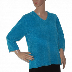 damen-pullover-v-ausschnitt-tuerkis-groesse-40-nr1
