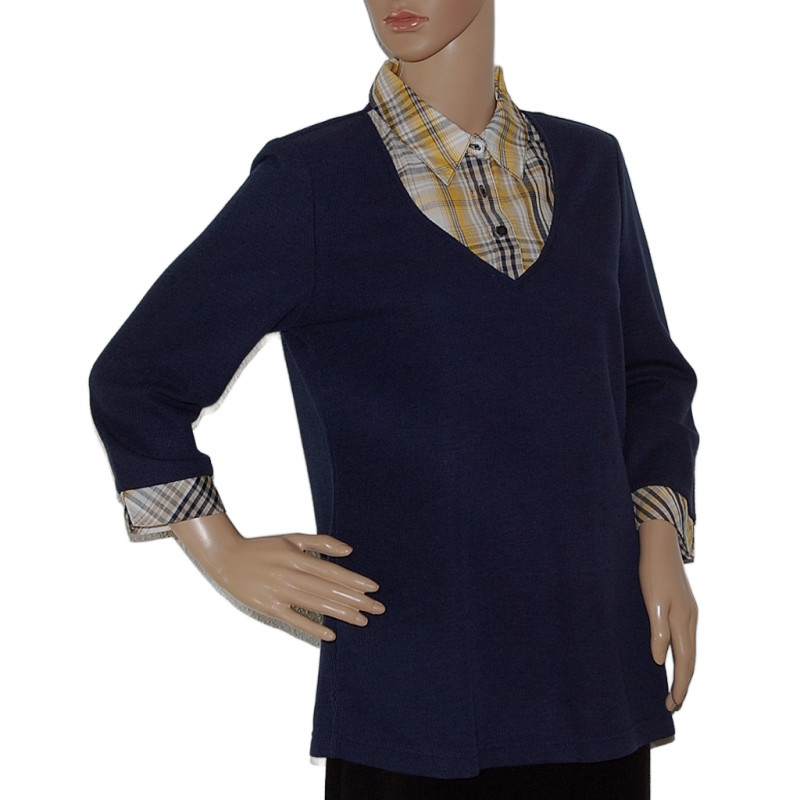 charles-voegele-damen-shirt-bluse-kariert-groesse-40-nr1