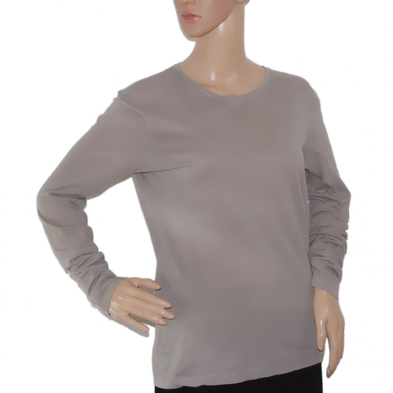 damen-shirt-sisley-graugruen-groesse-m-nr1