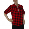 damen-bluse-kurzarm-kariert-schwarz-rot-m-nr1