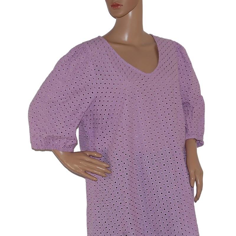 sommerbluse-loecher-kurzarm-lila-groesse-52-54-nr1