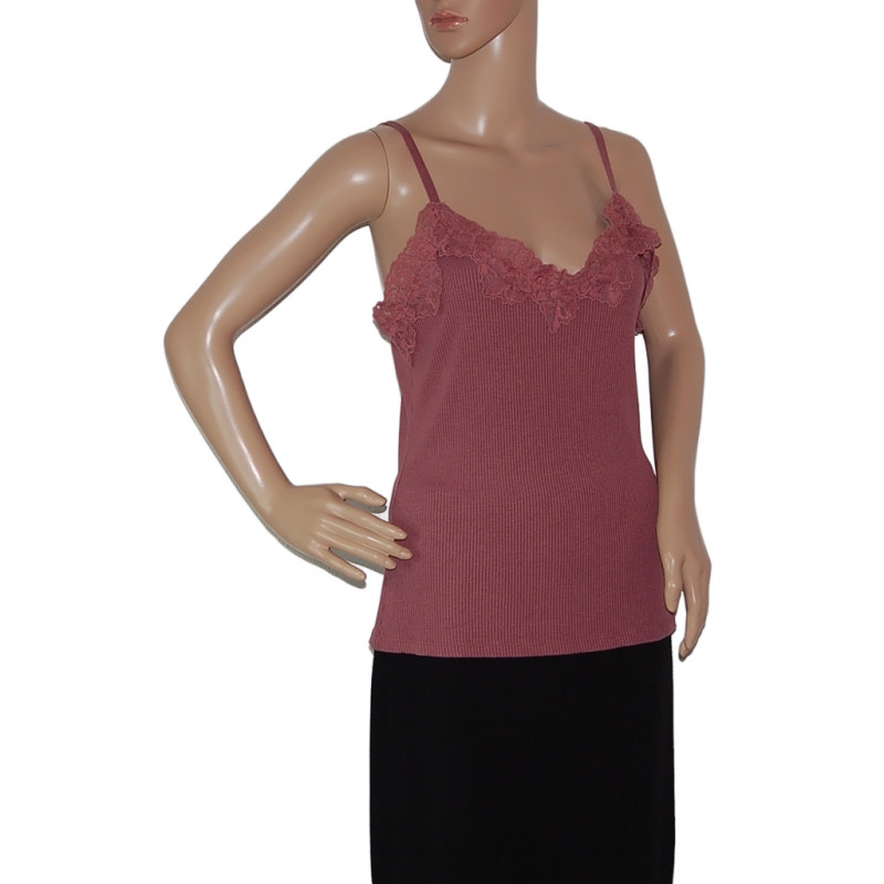 viskose-t-shirt-braun-spaghettitraeger-spitzen-nr1