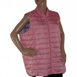 NKD Damenweste Steppweste in Metallic Rosa Größe 50 - Detailansicht