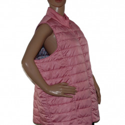 NKD Damenweste Steppweste in Metallic Rosa Größe 50 - Seitenansicht