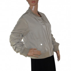 FB-NEW YORKER leichte Damen Jacke in Grau-Grün - Größe M/L - Seitenansicht