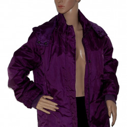 Wattierte Chillytime Damen Steppjacke in Violett - Größe 40/42 - Vorderansicht