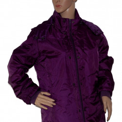 Wattierte Chillytime Damen Steppjacke in Violett - Größe 40/42 - Detailansicht