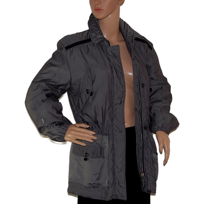 CARLO COLUCCI Damen Übergangsjacke in Grau - Größe 36/38 - Vorderansicht