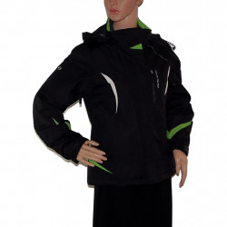 Damen ONLINE Winter Skijacke in Schwarz-Grün - Größe 36/38 - Farbansicht