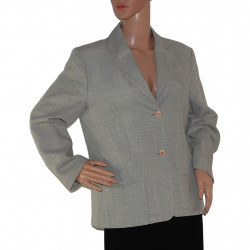 CHOISE Leinen Damen-Sakko/Blazer in Hellgrün - Größe 38/40 - Detailansicht