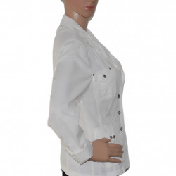 Leichte Steilmann Damenjacke in Weiß - Größe 38-40 - Seitenansicht