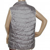 2 Gesichter Silber Beige Damenweste Größe 44/46 - Oberflächenstruktur