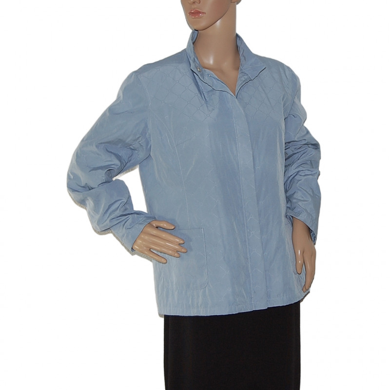 Leichte Damen Jacke gesteppt, in Hellblau - Größe 42/44 - Vorderansicht