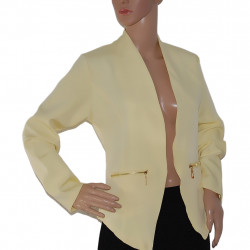 Eleganter Damen-Sakko/Blazer in Gelb - Größe 40/42 - Vorderansicht