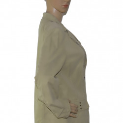 Langarm Blazer-Damen Jacke in Olivgrün - Größe 40/42 - Seitenansicht