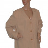 Stilvoller Damen-Sakko/Blazer Canda in Beige - Größe 50 - Detailansicht