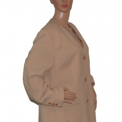 Stilvoller Damen-Sakko/Blazer Canda in Beige - Größe 50 - Seitenansicht