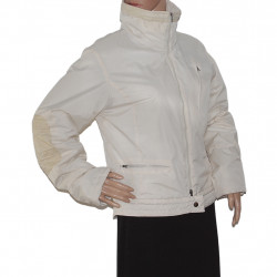 Winterjacke Rida Roma in Weiß-Beige - Größe 38/40 - Detailansicht