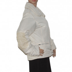 Winterjacke Rida Roma in Weiß-Beige - Größe 38/40 - Seitenansicht