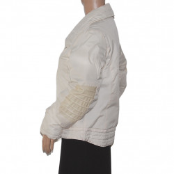 Winterjacke Rida Roma in Weiß-Beige - Größe 38/40 - Farbdetail