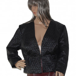 Hochglänzender Langarm Party Blazer in Größe 42/44 - Detailansicht